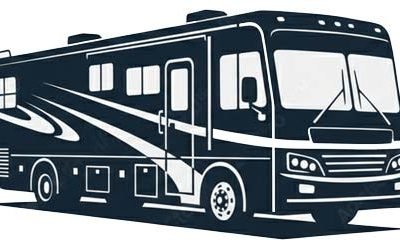 RV or Motorhome drawing with a white background